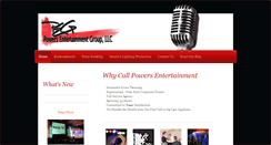 Desktop Screenshot of powersentertainment.com